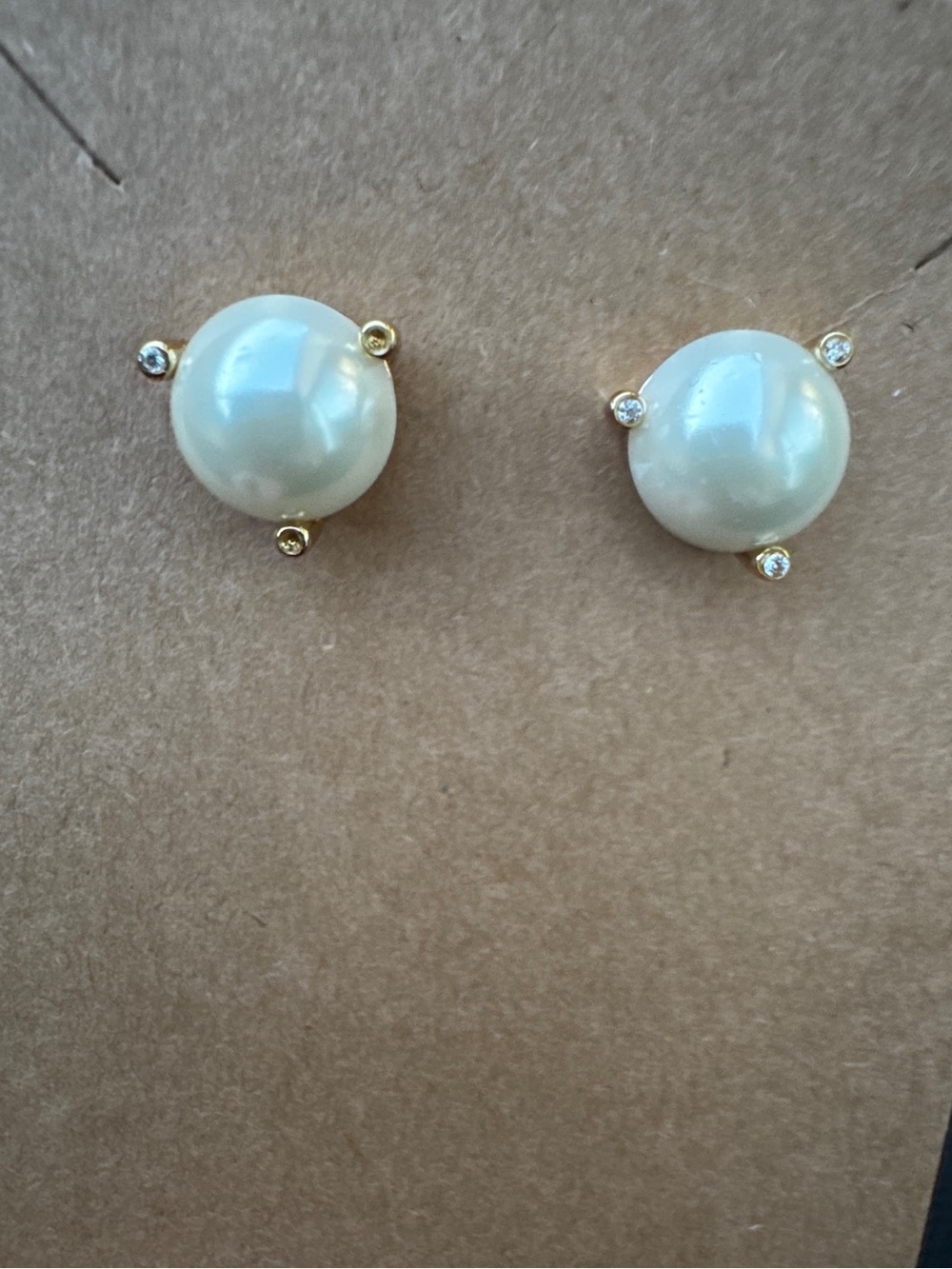 Kate Spade Faux Pearl Stud Earrings